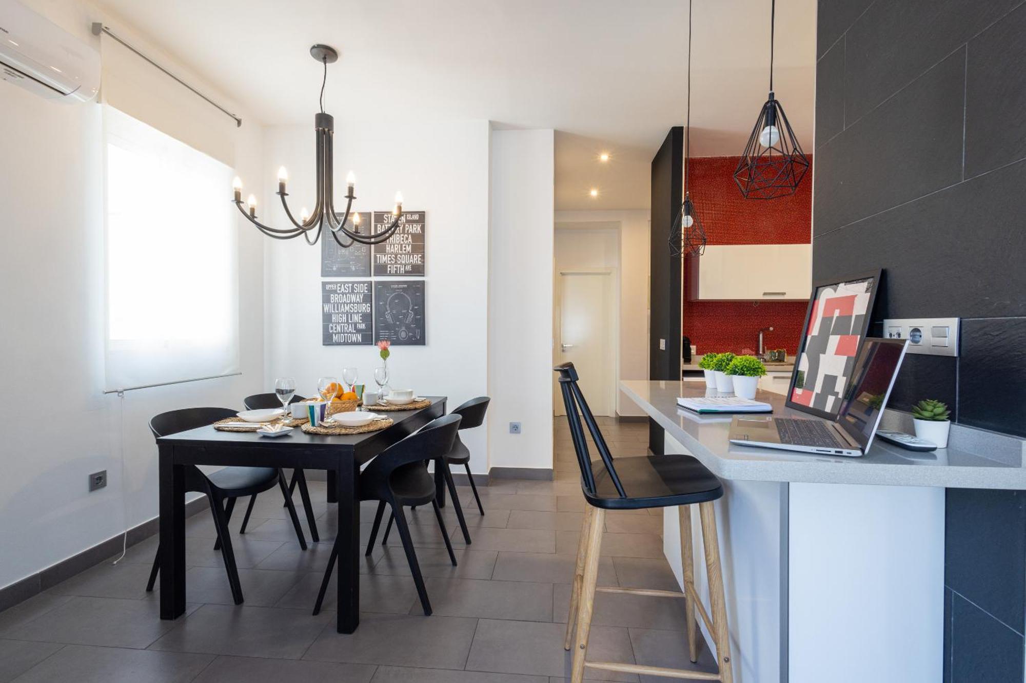 Florit Flats - Stylish 2 Bedroom Ac Wifi Terrace Attic In Valencia Center Zewnętrze zdjęcie